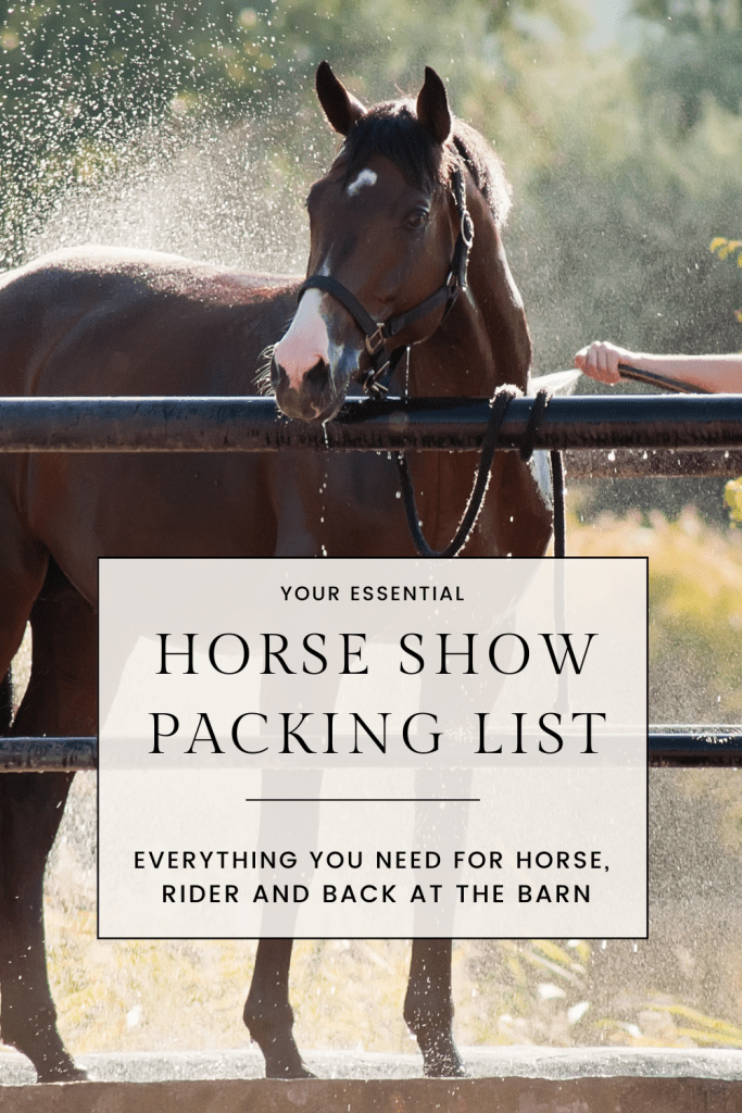 horse show packing list